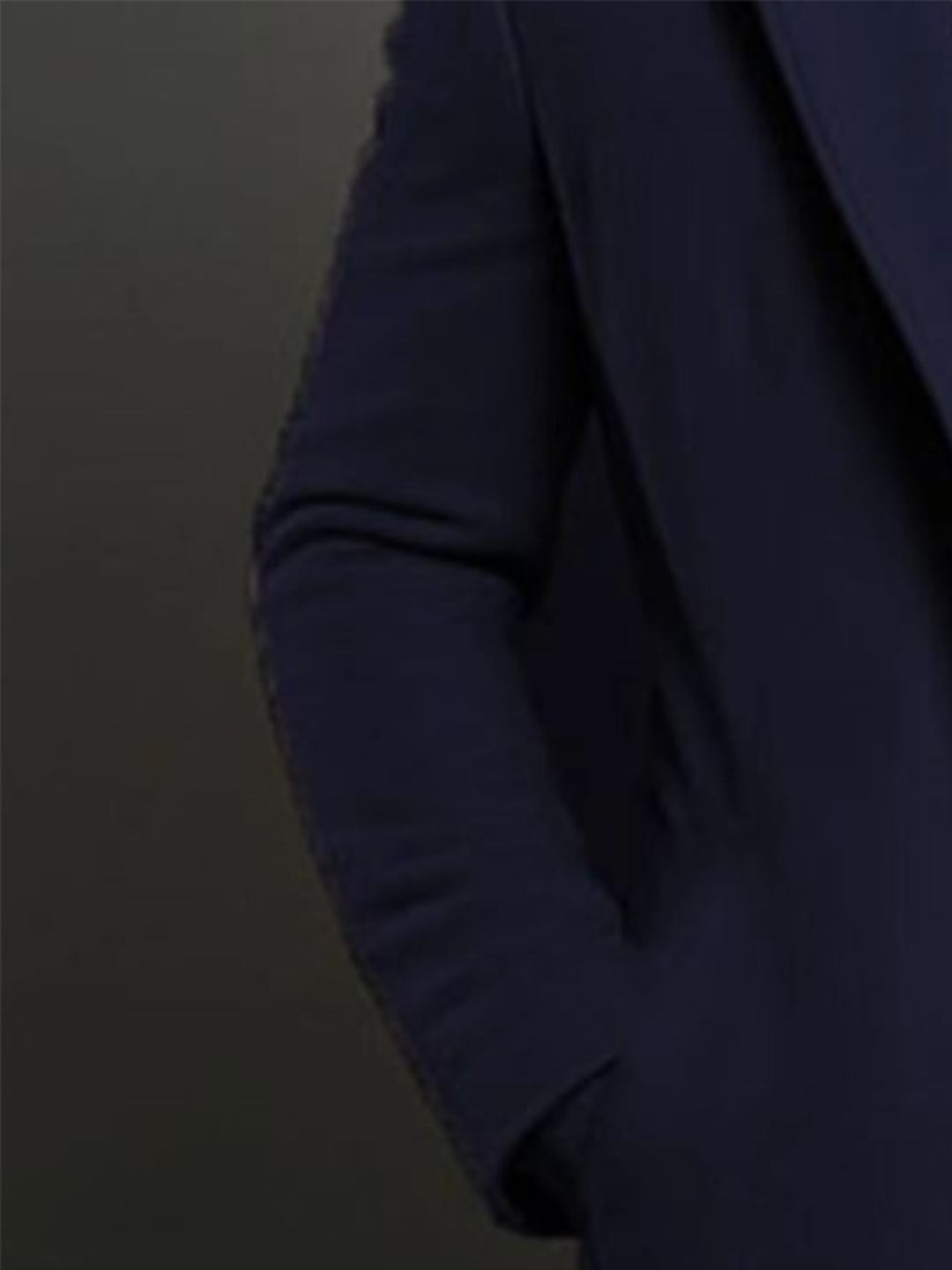 Men's British Coat Jacket Single-Breasted Button Front Collar