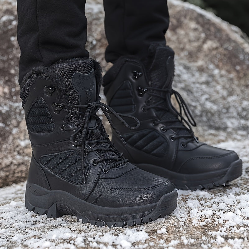 Men's Winter Snow Boots Waterproof Anti-slip Tactical Boots