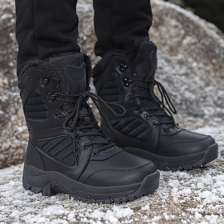 Men's Winter Snow Boots Waterproof Anti-slip Tactical Boots