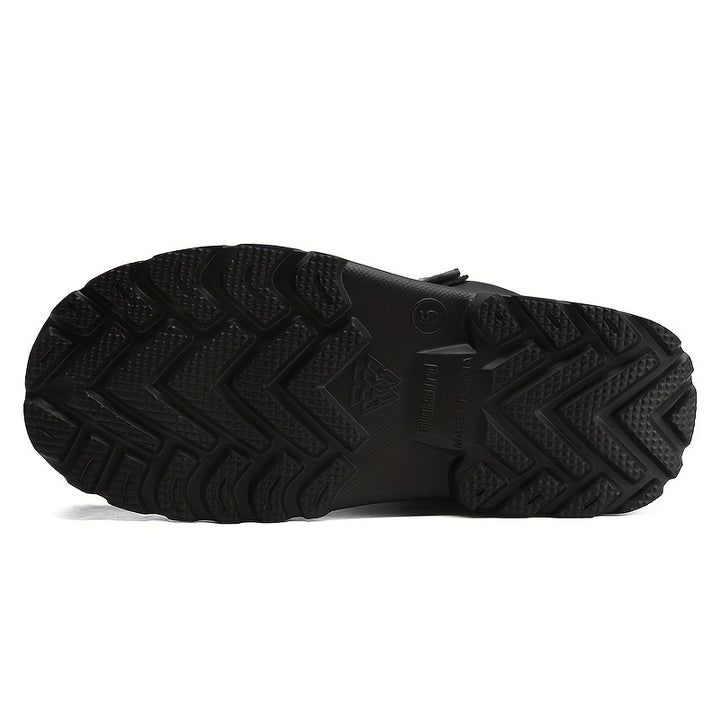 Men's Winter Snow Boots High Top Insulated Fleece Lining