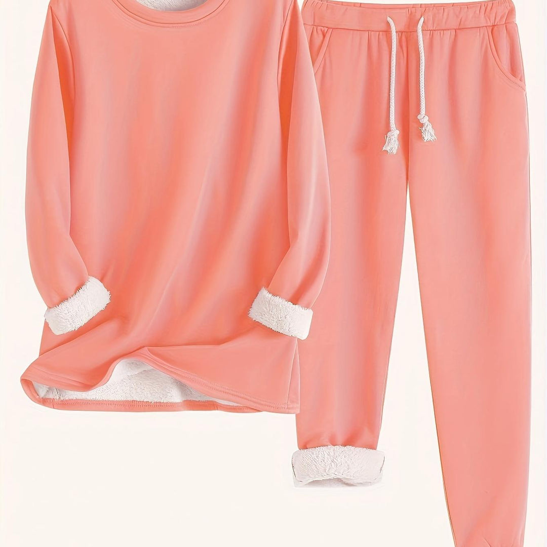 Plush Base Layer Set for Autumn and Winter