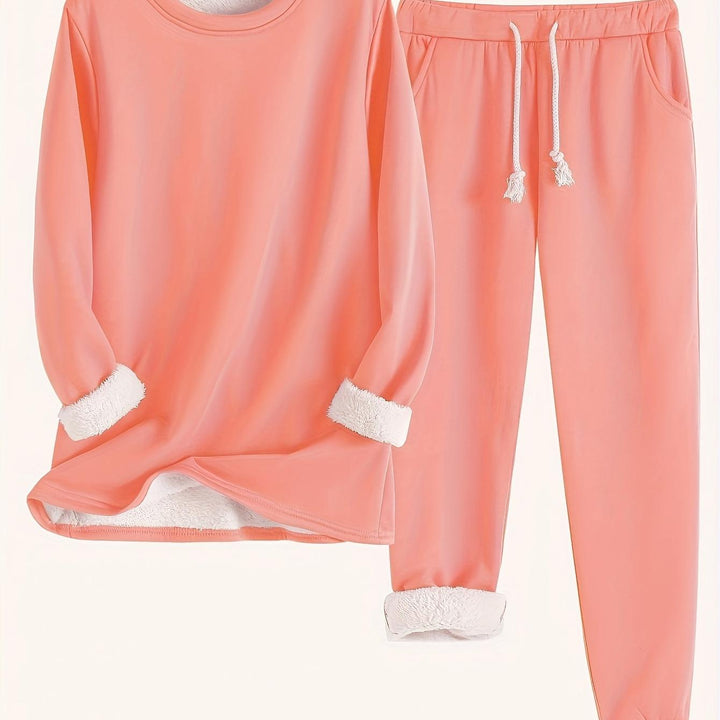 Plush Base Layer Set for Autumn and Winter