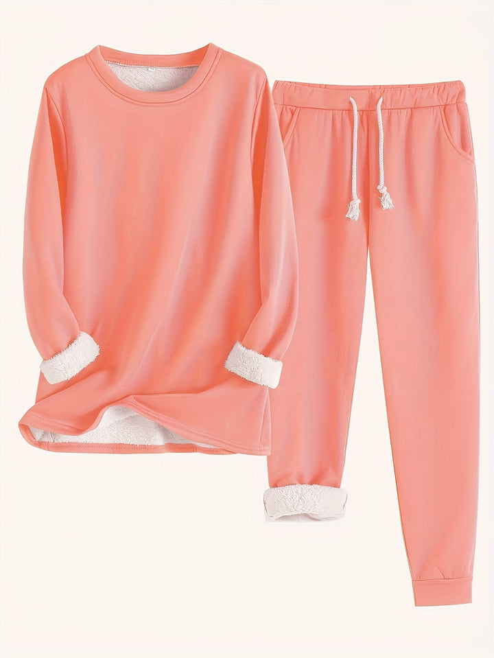 Plush Base Layer Set for Autumn and Winter
