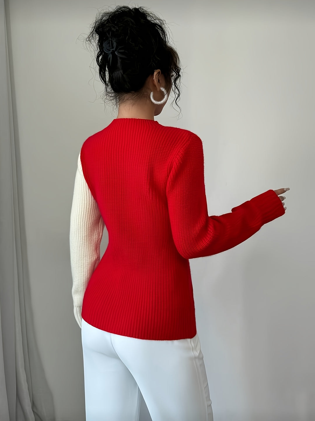 Women's Half-Turtleneck Pullover Sweater