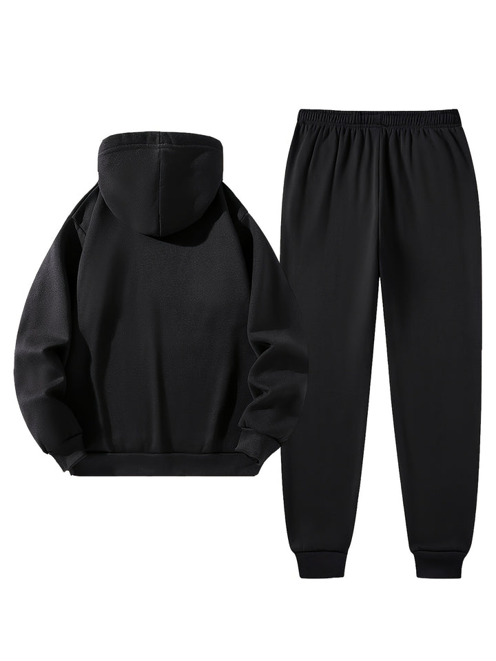 Men's Casual Hoodie and Jogger Pants Set Sportswear Outfit