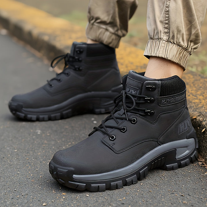 Men's Mid-Top Outdoor Work Boots Tactical Hiking Training Shoes
