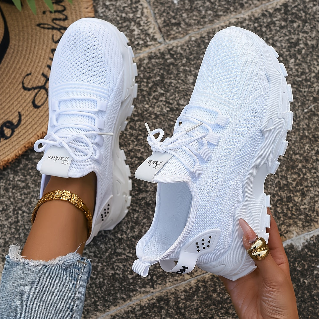 Women's Fashion Knit Sneakers Casual Lightweight Walking Shoes