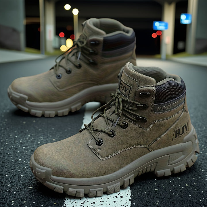 Men's Mid-Top Outdoor Work Boots Tactical Hiking Training Shoes