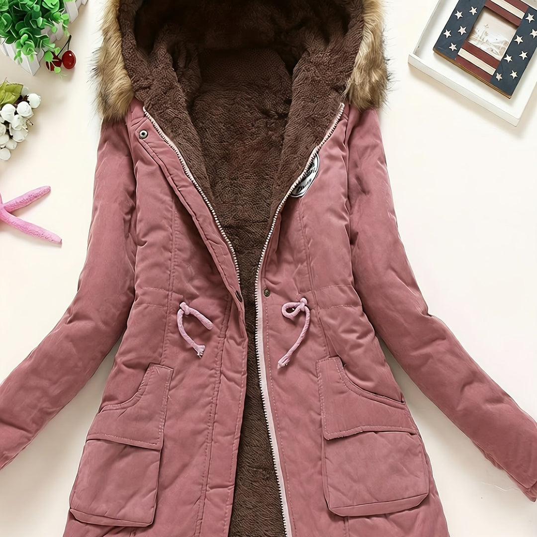 Women's Winter Padded Coat Jacket Mid-Length Thickened Outerwear