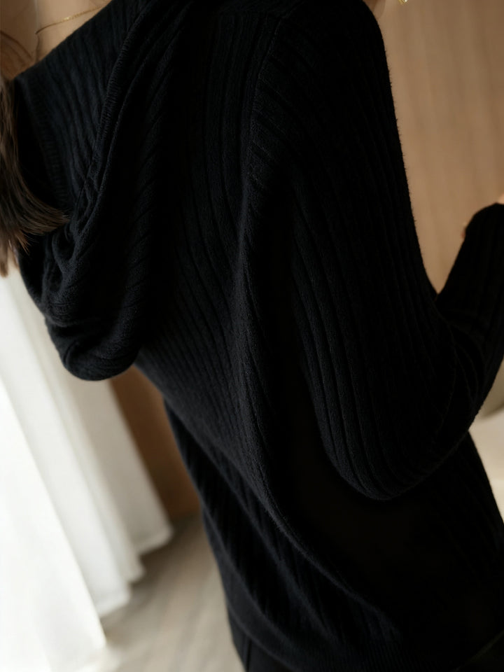 Women's Fleece Hoodie Casual Pullover with Button Front and Drawstring Hood