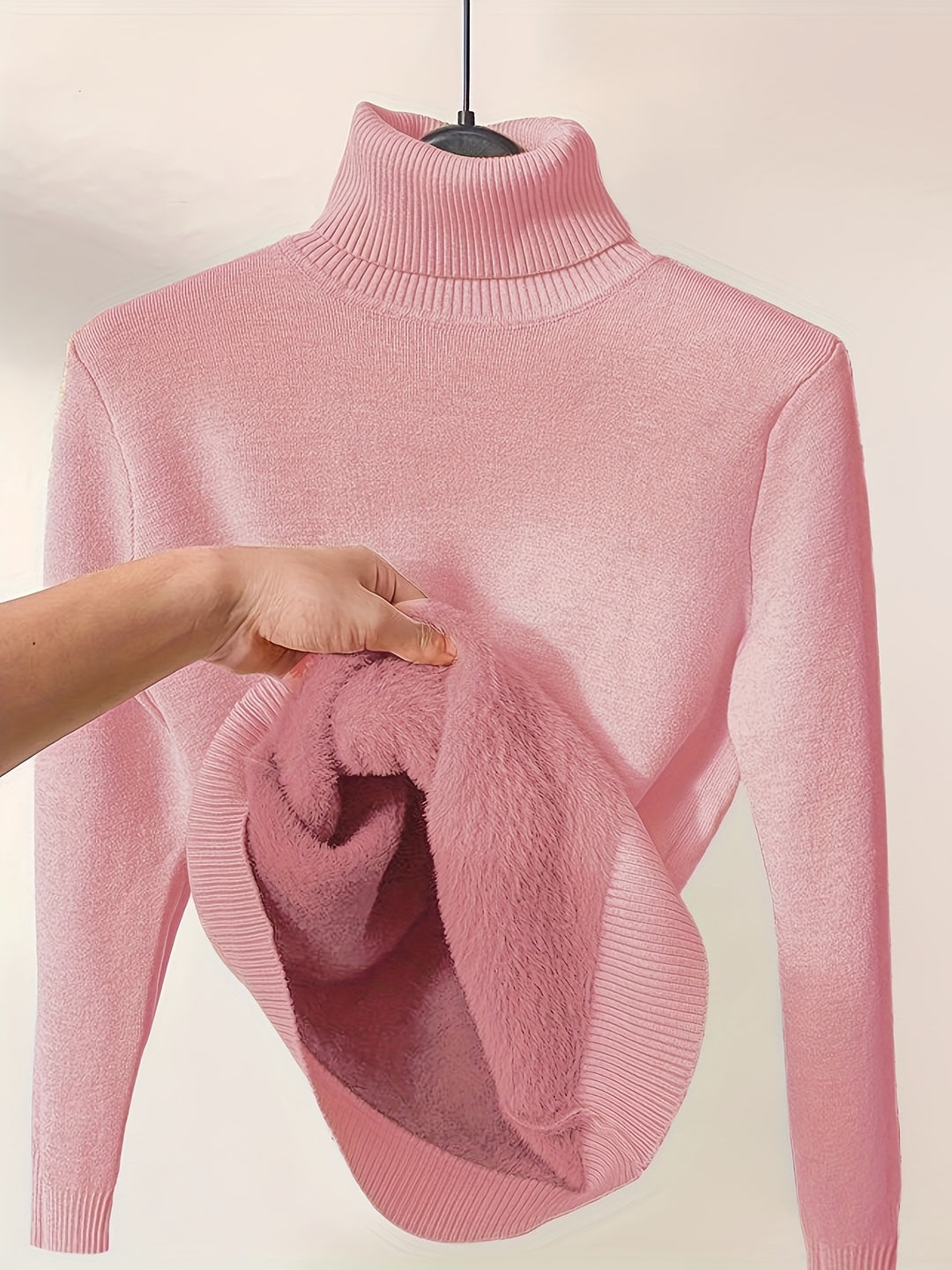Women's High Neck Turtleneck Sweater Pullover Casual Wear