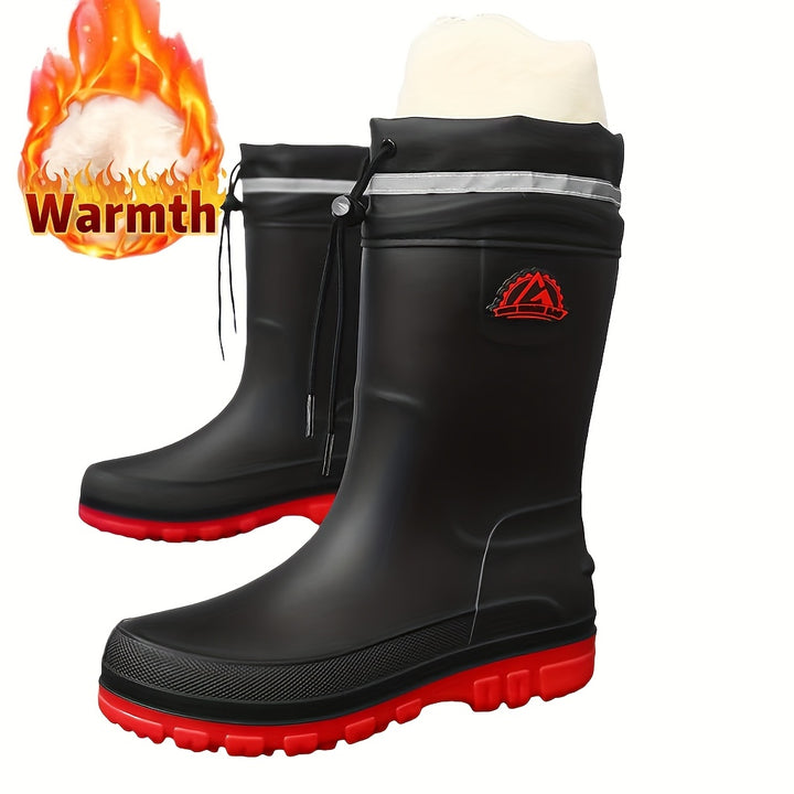 Winter Rain Boots Slip-Resistant Unisex Stylish Easy to Clean