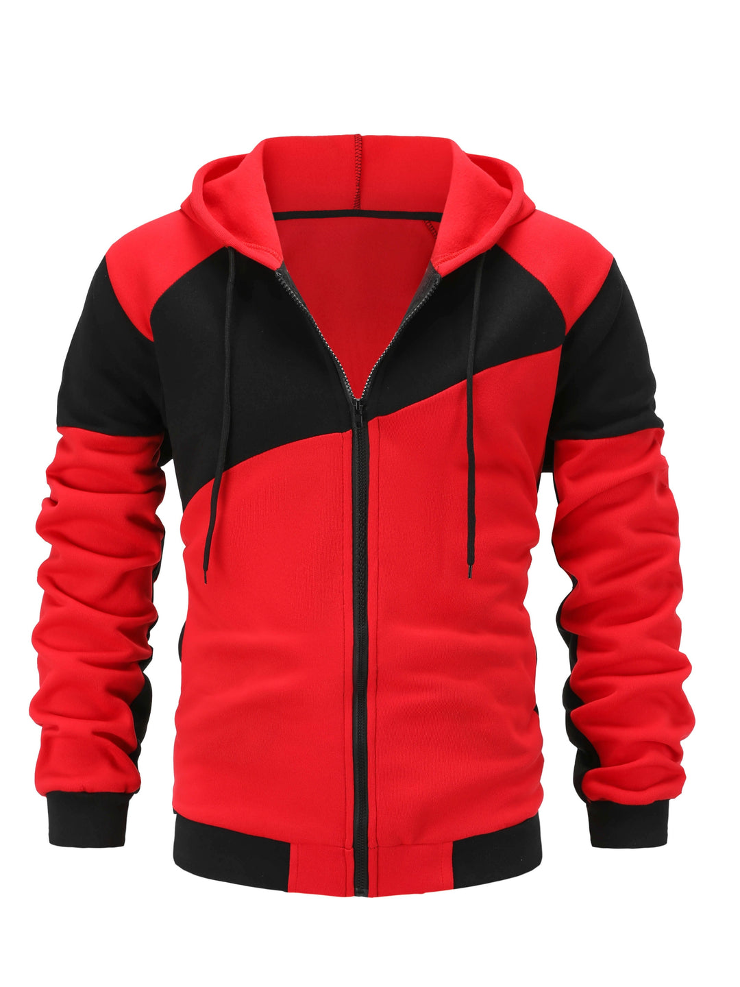 Men's Sports Set - Long Sleeve Hooded Jacket and Jogging Pants