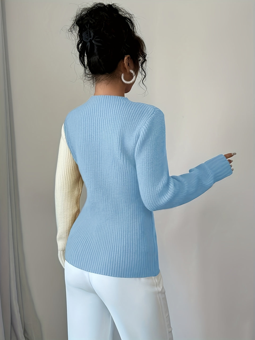 Women's Half-Turtleneck Pullover Sweater