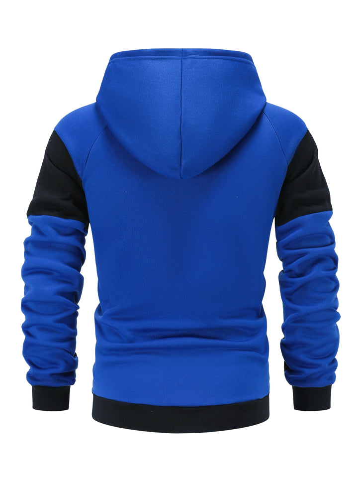 Men's Sports Set - Long Sleeve Hooded Jacket and Jogging Pants