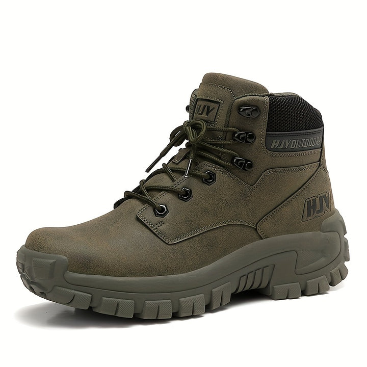 Men's Mid-Top Outdoor Work Boots Tactical Hiking Training Shoes