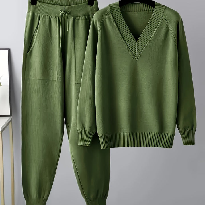 Stylish Ladies Casual Sweater and Pants Set