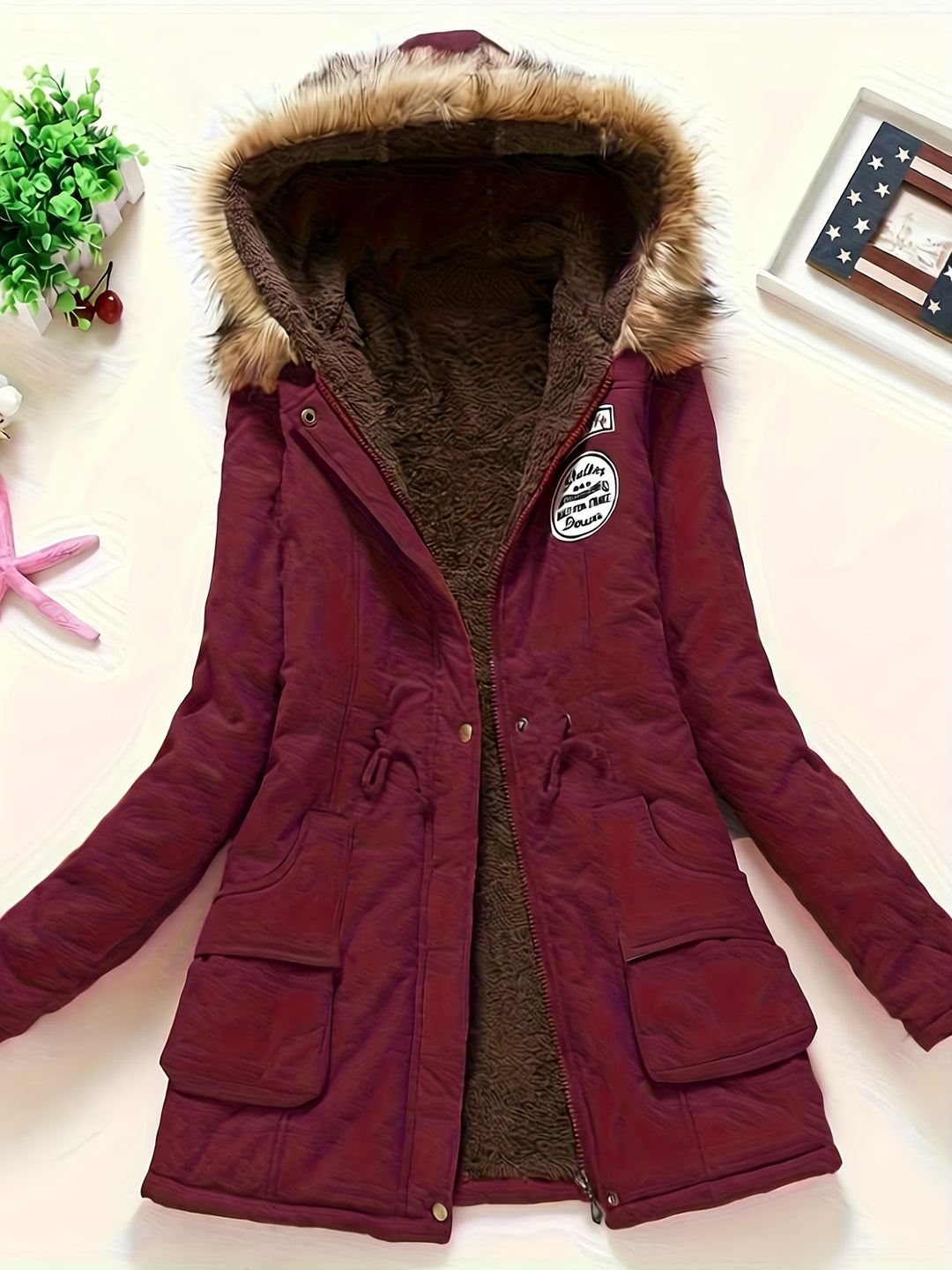 Women's Winter Padded Coat Jacket Mid-Length Thickened Outerwear