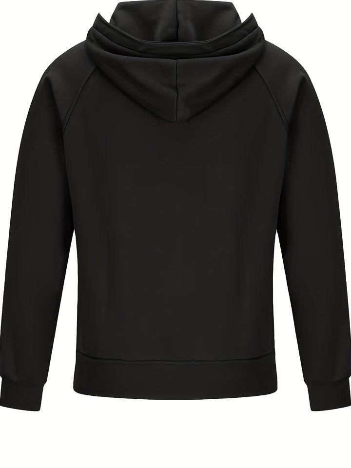 Men's Long Sleeve Zipper Pocket Hoodie Top