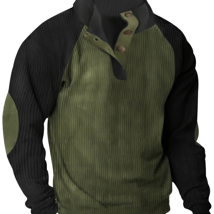 Men's Casual Long-Sleeved Pullover T-Shirt Sweatshirt