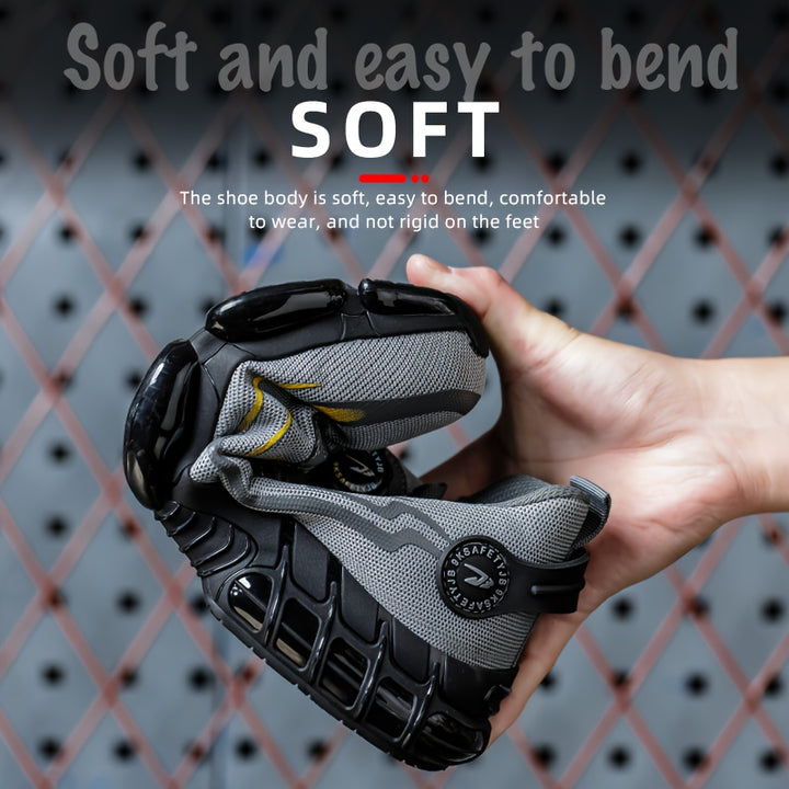 Buttoned Safety Shoes Anti-Crush Anti-Puncture Comfortable Breathable
