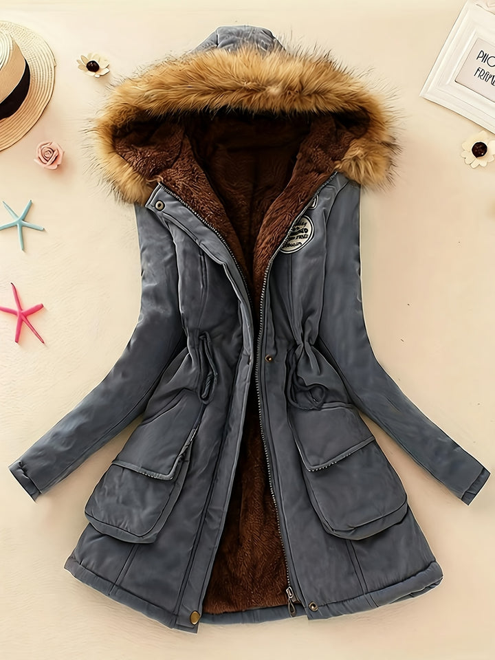 Women's Winter Padded Coat Jacket Mid-Length Thickened Outerwear
