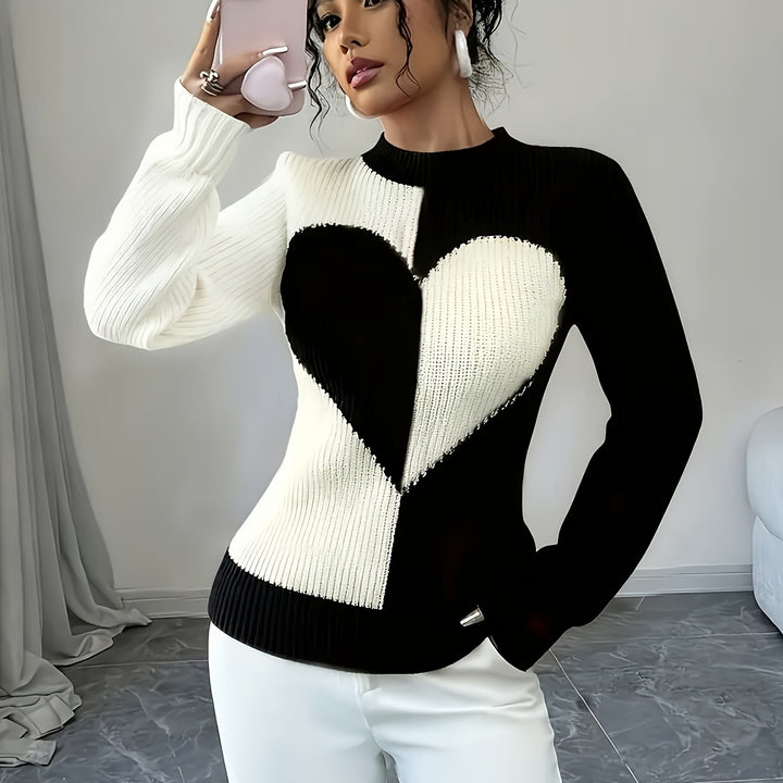 Women's Half-Turtleneck Pullover Sweater