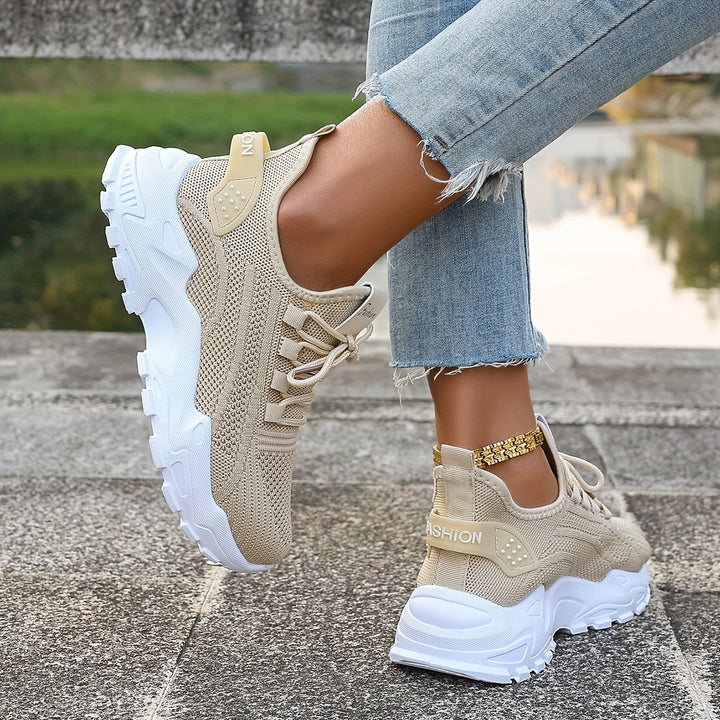 Women's Fashion Knit Sneakers Casual Lightweight Walking Shoes