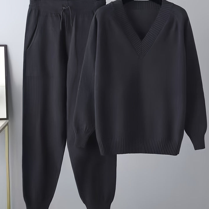Stylish Ladies Casual Sweater and Pants Set