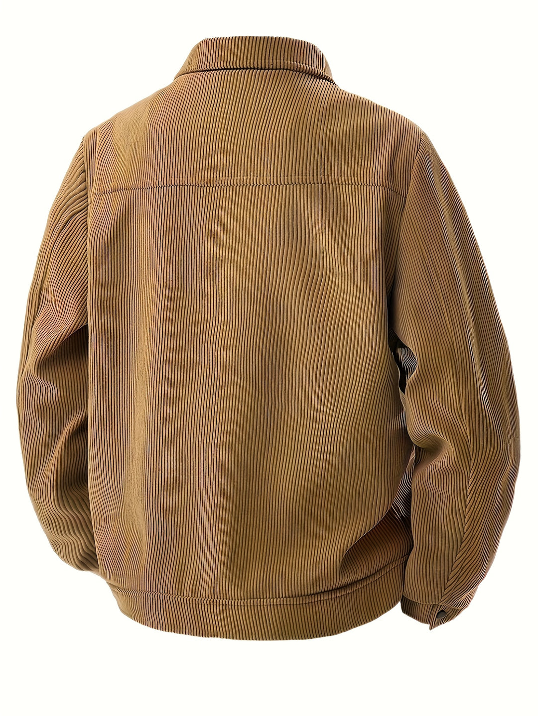 Men's Windproof Winter Jacket Heavy-Duty Coat with Collar and Pocket