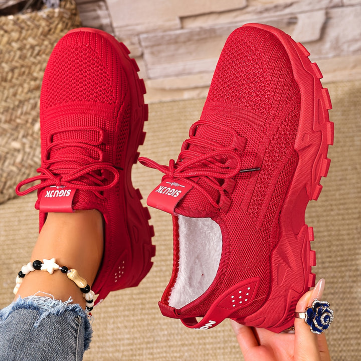 Women's Fashion Knit Sneakers Casual Lightweight Walking Shoes