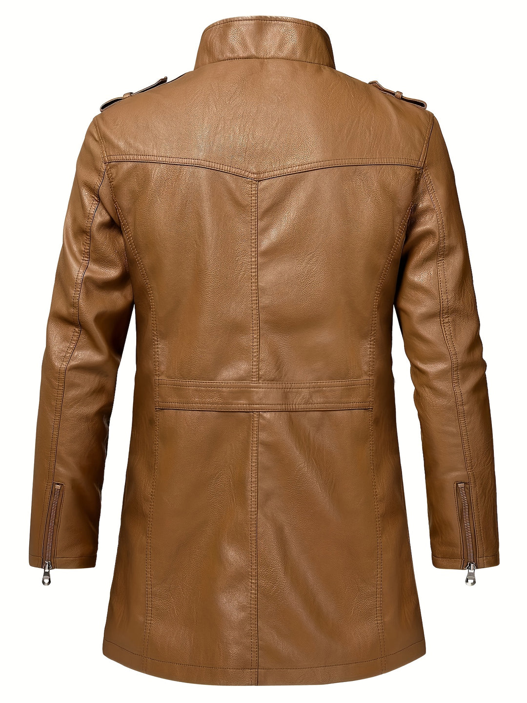 Casual Streetwear Jacket for Men with Stand-Up Collar and Pockets