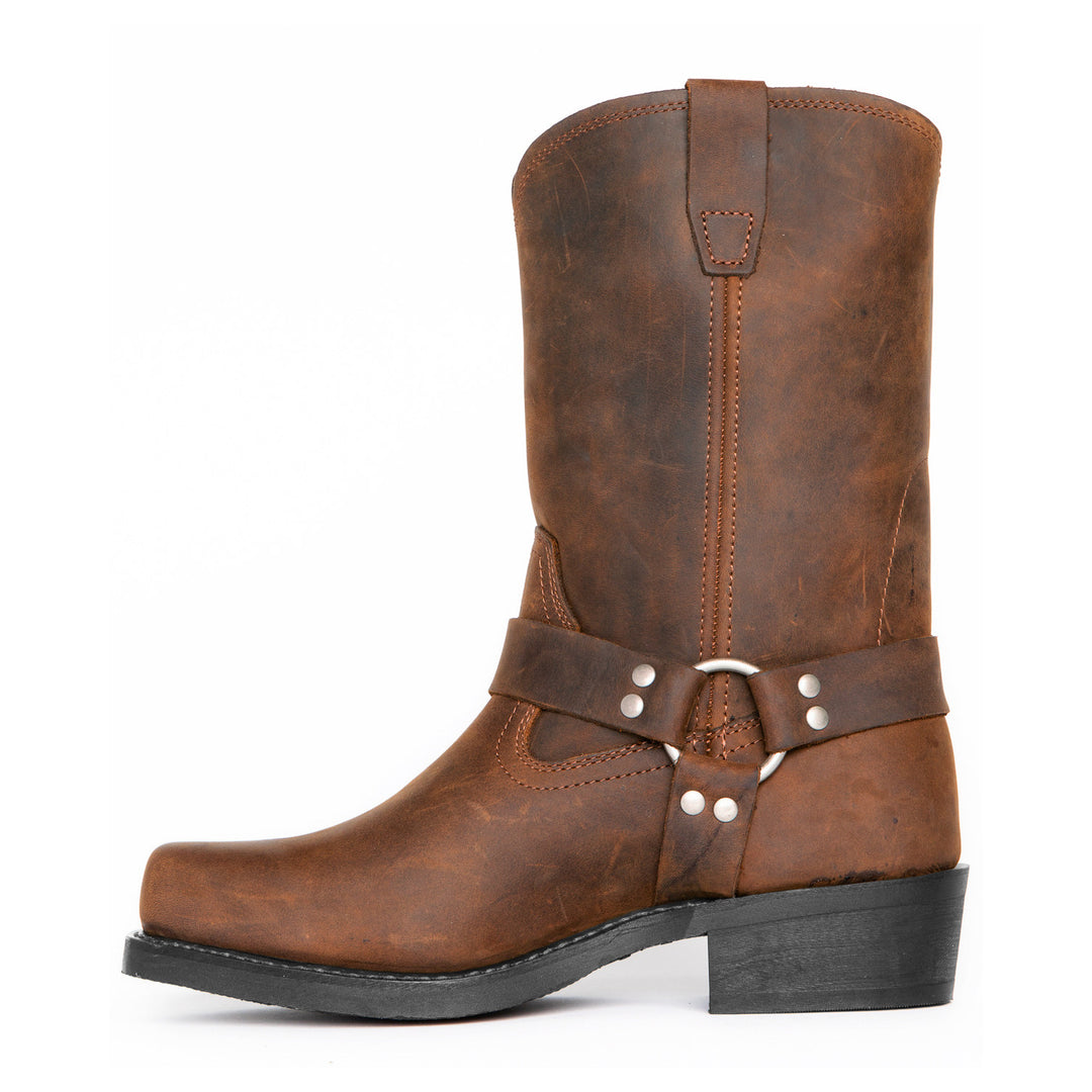 Cowboy Boots Men's Boots Wooden Heel Sole OPP Zipper Bag Packaging