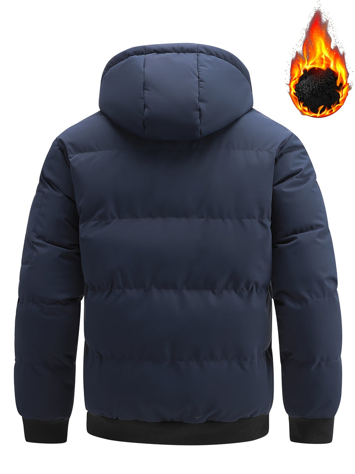 Hooded Winter Plush Jacket Thick Warm Casual Outdoor Zipper Jacket
