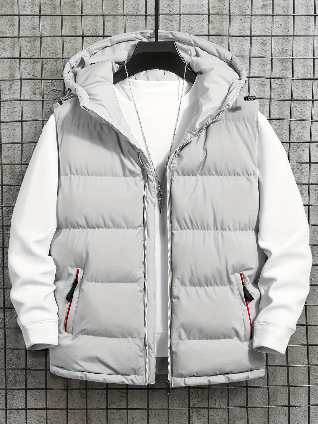 Men's Hooded Vest Thickened Lightweight Stylish Casual Wear