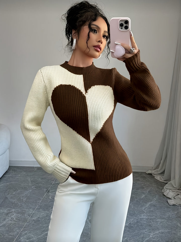 Women's Half-Turtleneck Pullover Sweater