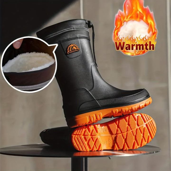 Winter Rain Boots Slip-Resistant Unisex Stylish Easy to Clean