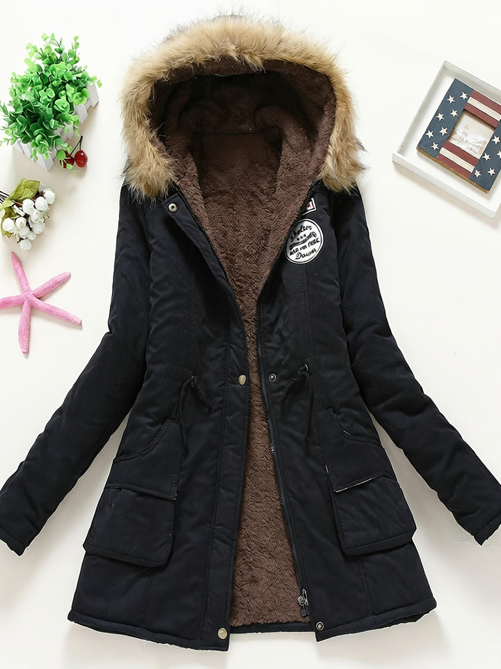Women's Winter Padded Coat Jacket Mid-Length Thickened Outerwear