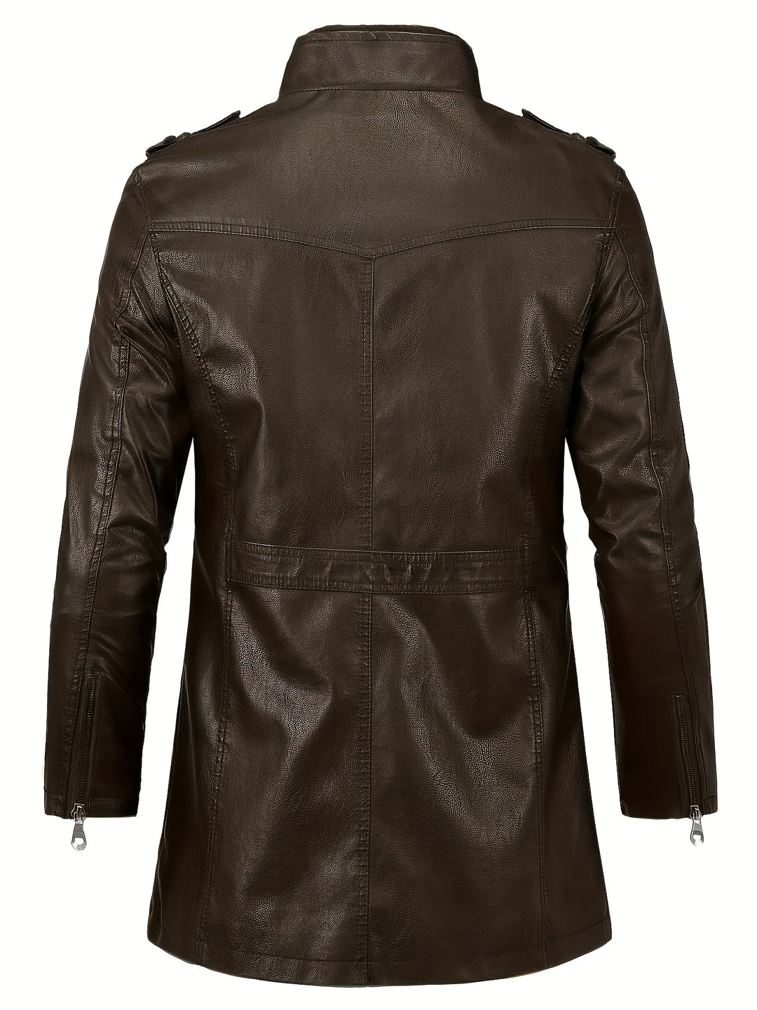 Casual Streetwear Jacket for Men with Stand-Up Collar and Pockets