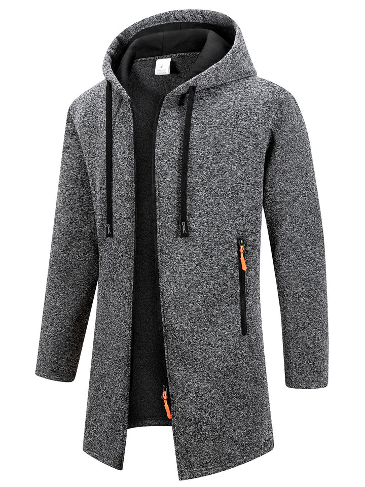 Men's Casual Sports Outfit Two-Piece Set with Hooded Jacket and Pants