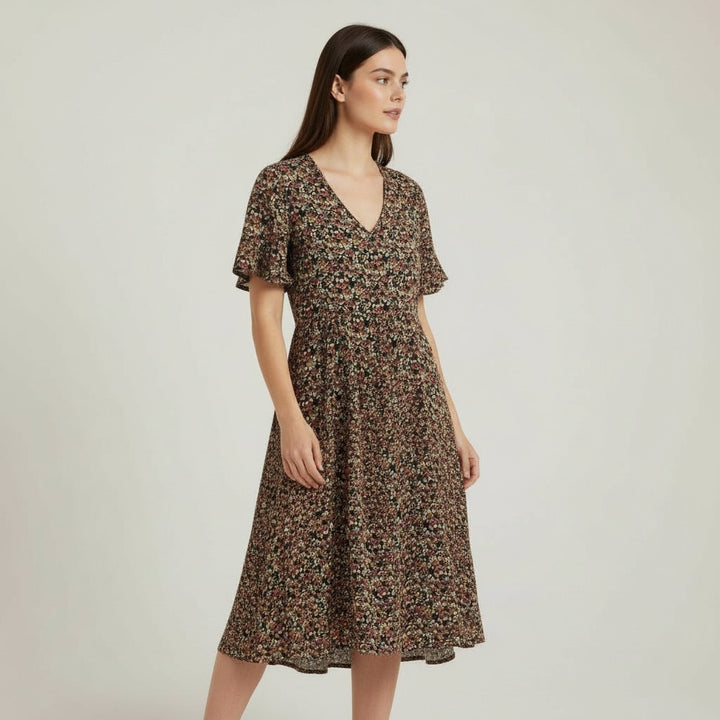 B Unique Fashions Women’s Floral Midi Dress