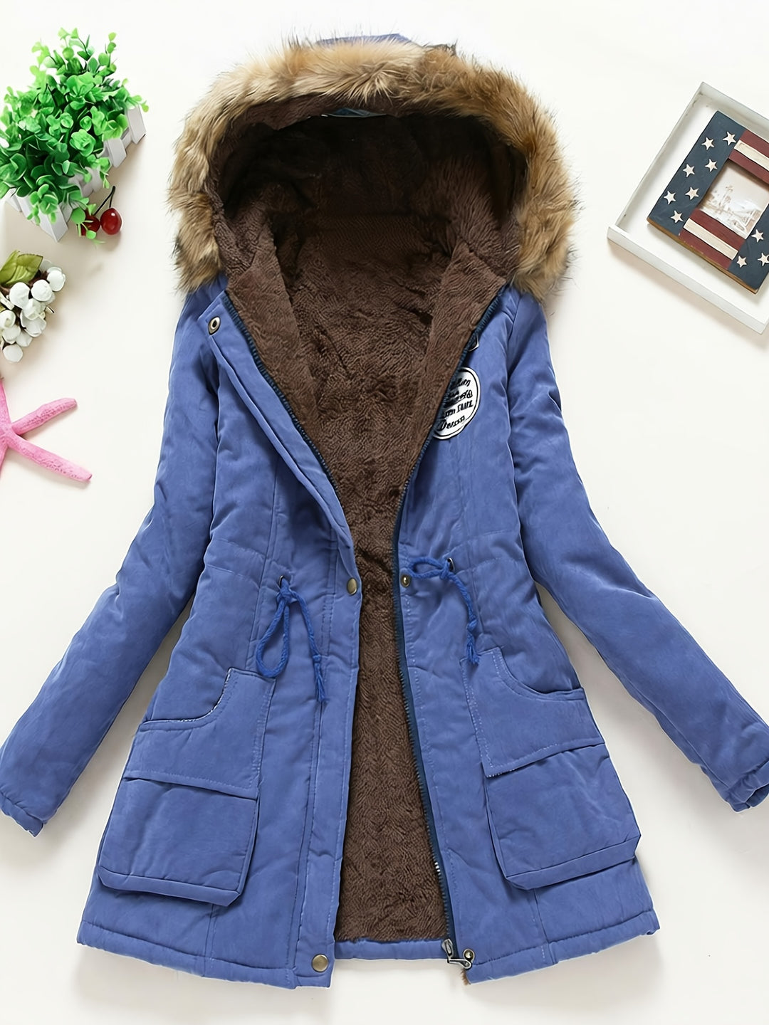 Women's Winter Padded Coat Jacket Mid-Length Thickened Outerwear