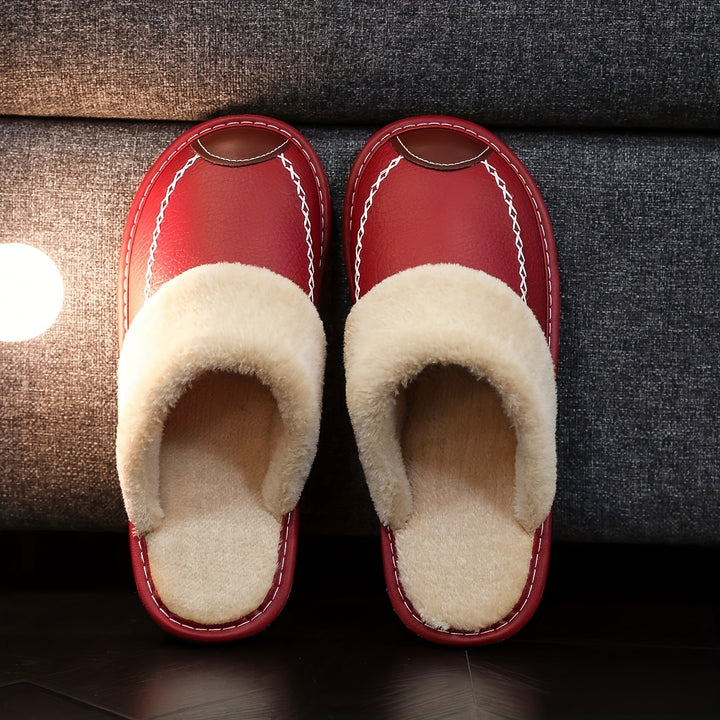 Men's Slip-On Slippers Indoor Comfort Soft Sole Winter House Shoes