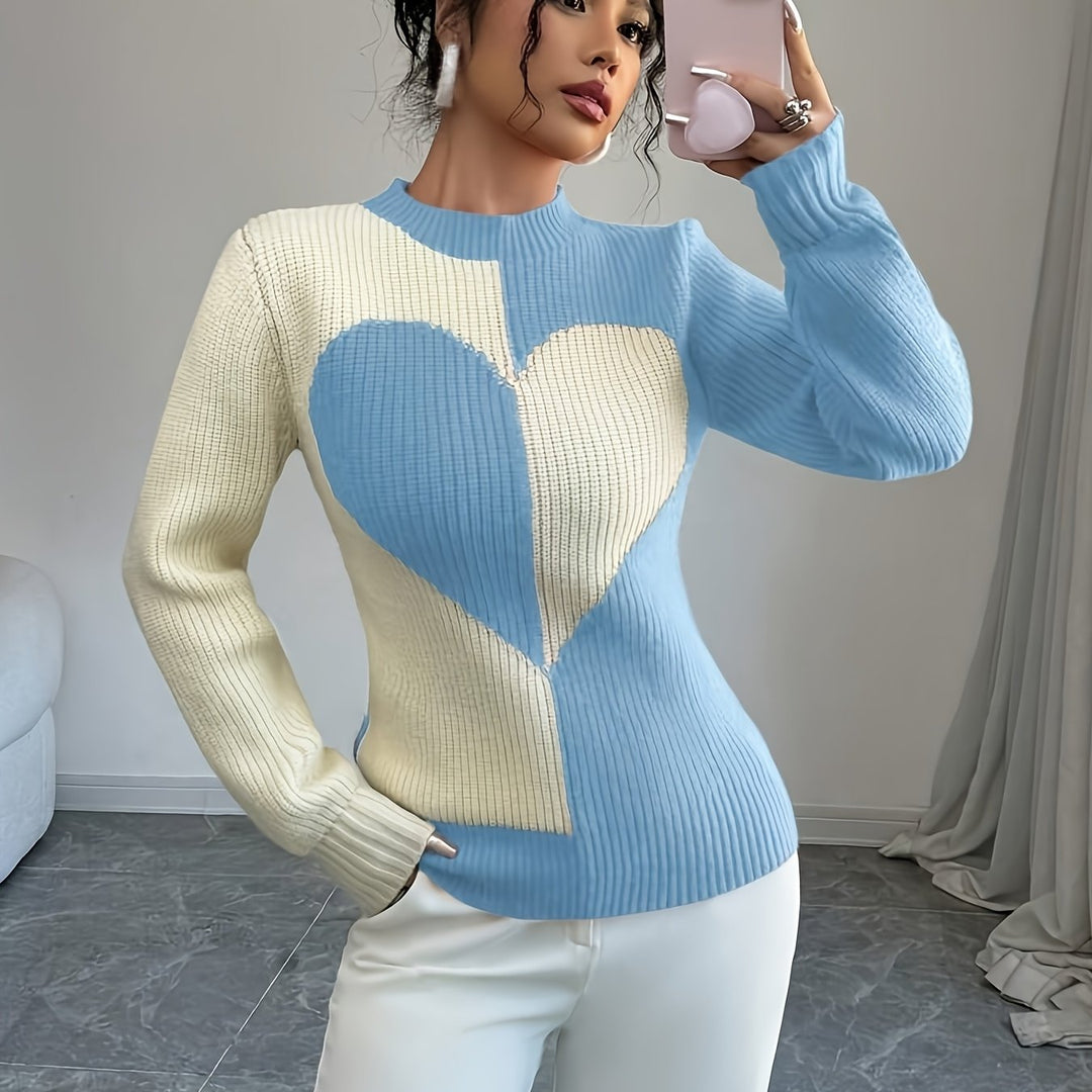 Women's Half-Turtleneck Pullover Sweater