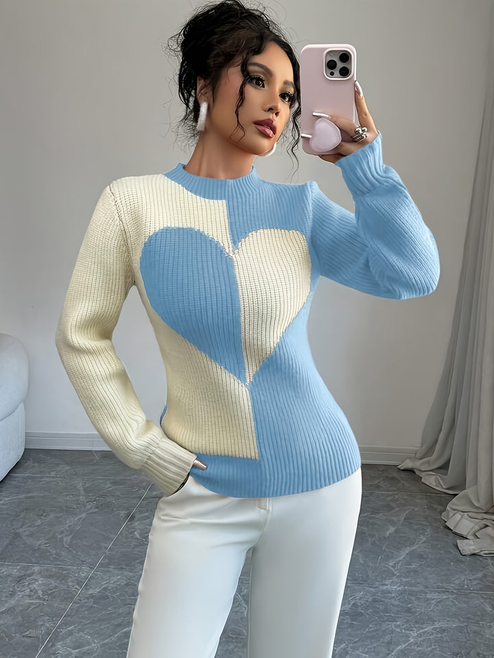 Women's Half-Turtleneck Pullover Sweater