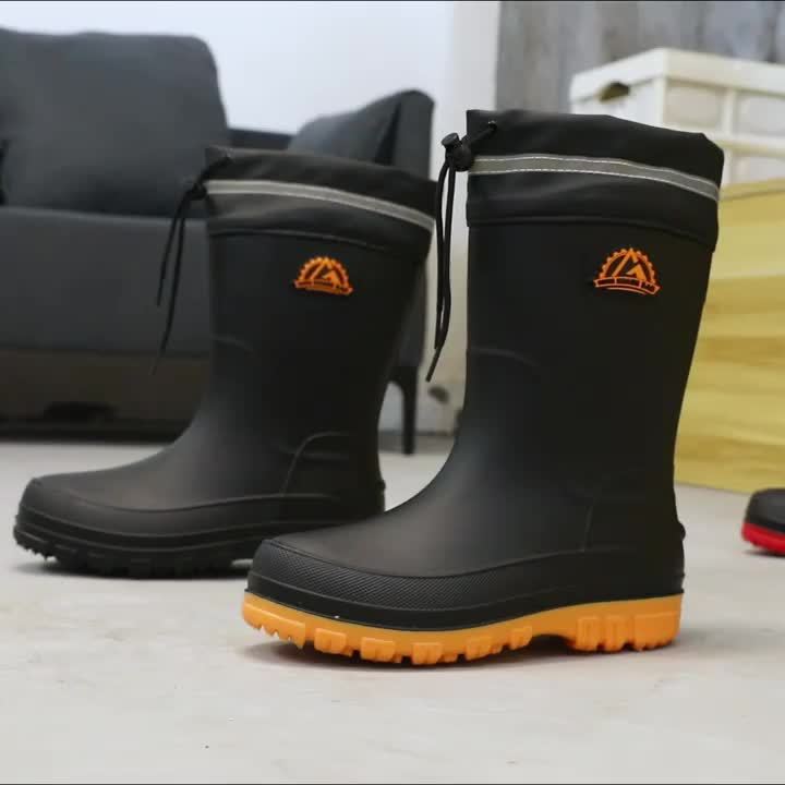 Winter Rain Boots Slip-Resistant Unisex Stylish Easy to Clean