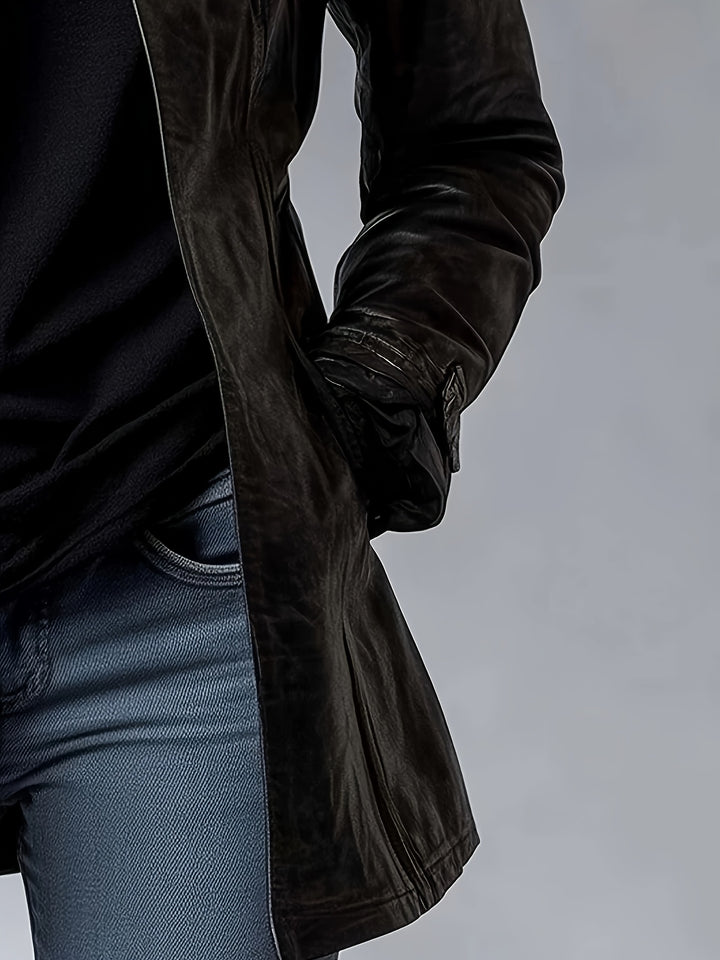 Women's Casual Mid-length Cardigan Jacket Long-sleeve Outerwear