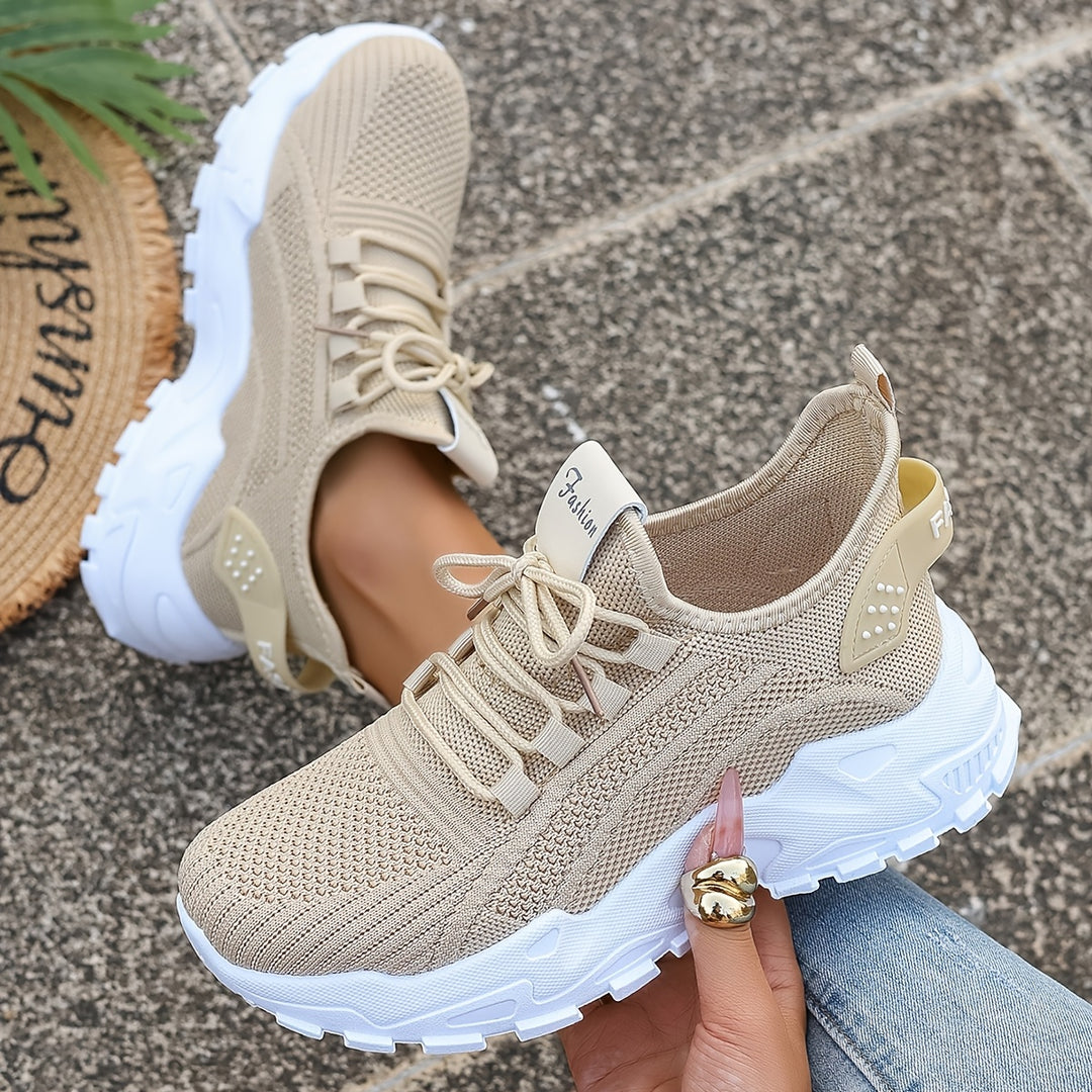 Women's Fashion Knit Sneakers Casual Lightweight Walking Shoes