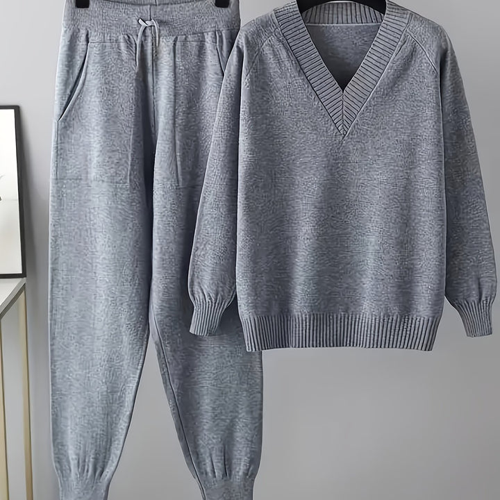 Stylish Ladies Casual Sweater and Pants Set