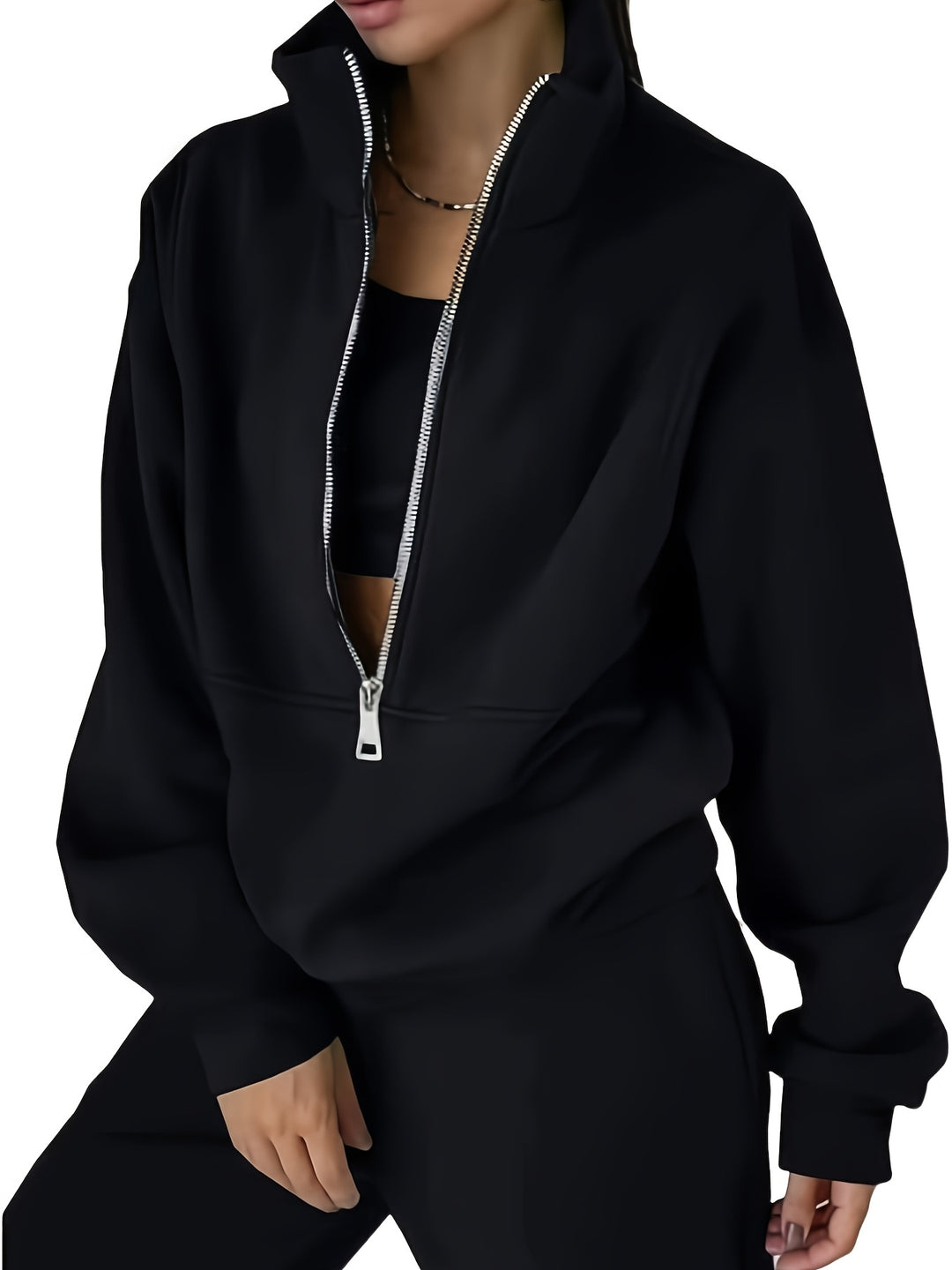 Women's Winter Sweater and Pants Set, Fleece Activewear Two-Piece